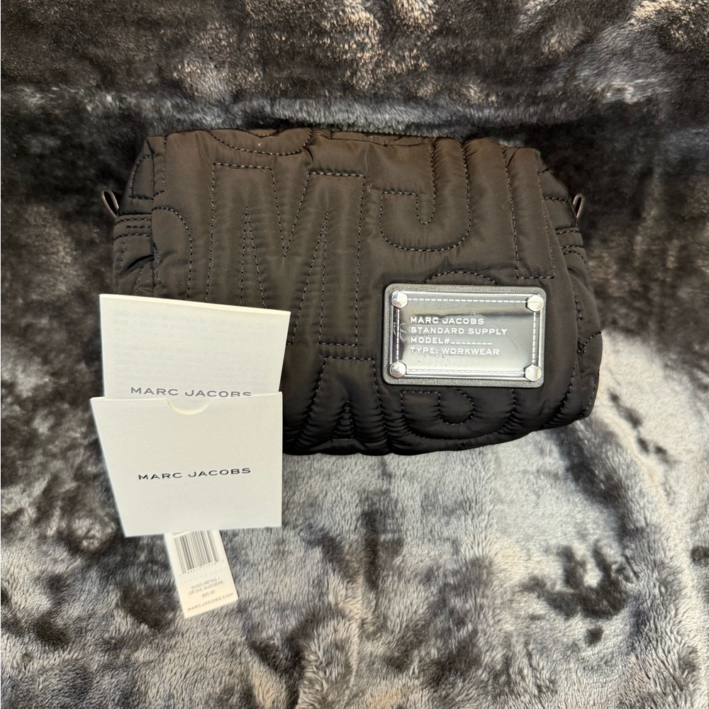 Marc Jacobs Black Quilted Cosmetic Bag